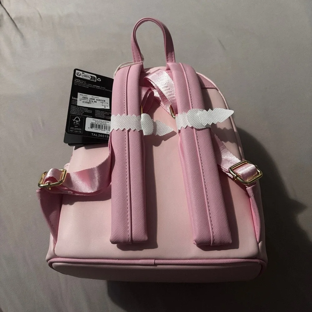 Loungefly Jane Austen Books Mini Backpack Pink Literary NWT Books a Million BAM